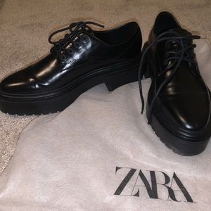 Zara Lug Sole Loafers